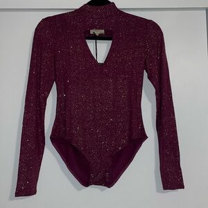 Chaser bodysuit with sparkles